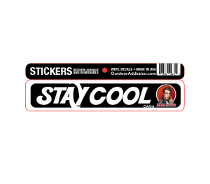 Stay Cool- Like Fonzie Ayyyyyyyy 1 x 5 inches mini bumper sticker Make a statement with these great designs sized perfectly for items like computers, cell phones or bigger items like your car! Dimensions: 1